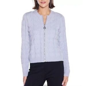 Belldini
Women's Black Label Zip Cable Sweater